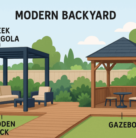 modern outdoor living