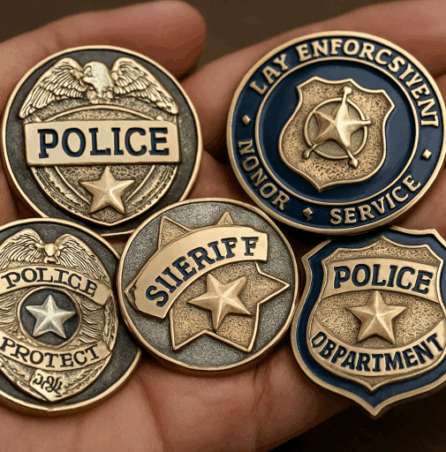police challenge coins