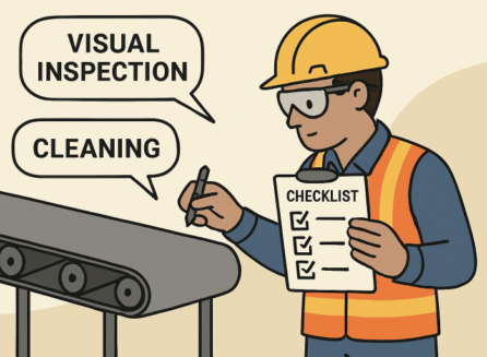 industrial conveyor belt maintenance