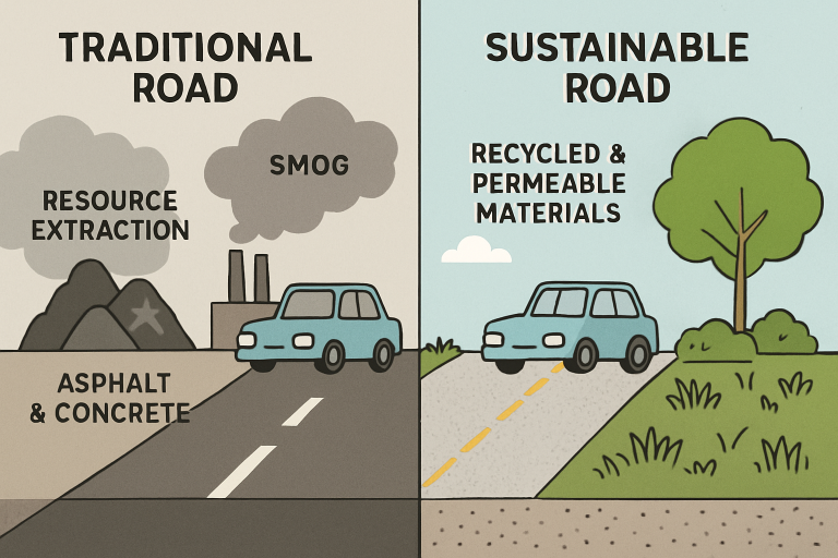 How to Choose the Best Sustainable Materials for Road Construction
