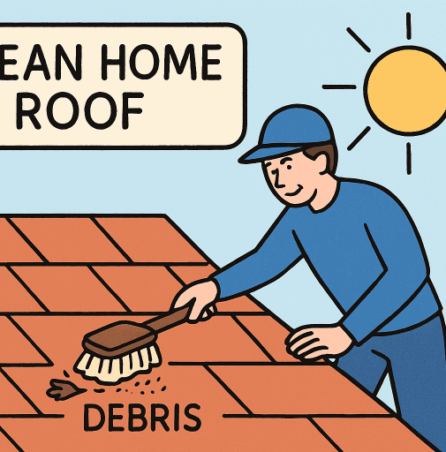 regular roof cleaning