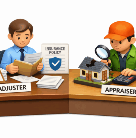 insurance adjuster vs appraiser